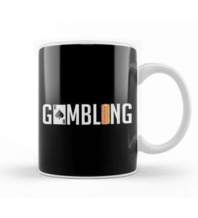 Awesome Gambling Casino Gamblers Card Games Chips Kupa Bardak Porselen