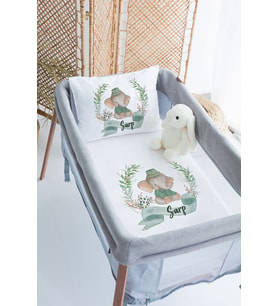 %100 Delux Pamuk Isme Özel 70x120 Park Yatak Nevresim Takımı