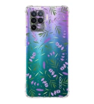 PrintiFy Oppo Reno 5 Lite Uyumlu Water Color 3 Baskılı Şeffaf Köşe Korumalı Antişok Kılıf