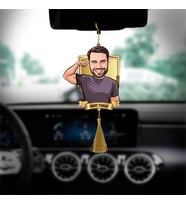 Karizmatik Erkek Karikatürlü Araba Süsü