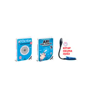 Arı Yayıncılık 5 Sınıf Matematik Atölye + Beceri Temelli Soru Set + Kitap Okuma Işığı Hediye (Çok Renkli)