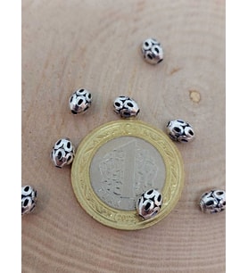 925 Ayar Gümüş Boncuk Ara Malzeme 5*7mm/3 adet (45622)