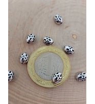 925 Ayar Gümüş Boncuk Ara Malzeme 5*7mm/3 adet (45622)