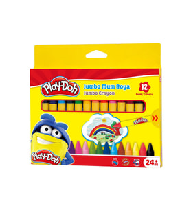 Play-Doh Silinebilir Crayon Mum Boya Jumbo 12 Renk