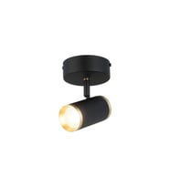 LUME TEKLİ SİYAH-ANTIK LAK PLAFONYER 1XGU10