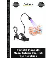 Özel Üretim Kişisel Bakım Manikür Portatif Mandallı Masa Tutucu Özellikli Oje Kurutucu