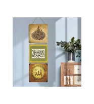 Ahşap Katlanabilir 3Lü Tablo - Tbl0088