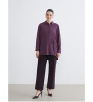 LCWAIKIKI Classic Bordo Standart Fit Kadife Kadın Pantolon
