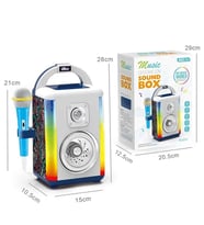 MİKROFONLU BLUETOOTLU KAREOKE SETİ IŞIKLI ÇOK FONKSİYONLU