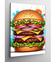 Kanvas Tablo Dev Burger Rüyası