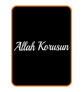 Allah Korusun Oto Sticker Beyaz 40*8 Cm