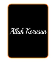 Allah Korusun Oto Sticker Beyaz 40*8 Cm