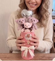Premium Kadiye Kutuda Bearbloom Ayıcık Buketi no27