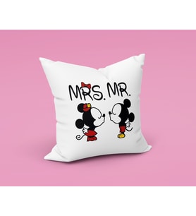 Mickey & Minnie Mouse Sevgili Çift Tasarımlı Yastık
