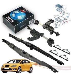 Seat Leon 2 1P1 2005-2013 5M0877481A 4b0877165, 8D5877151A İçin Sunroof Kızak Tamir Seti