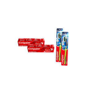 Colgate Optic White Parıldayan Beyazlık 50 ml x 2 - Colgate Super Flexi Diş Fıçası Orta 2 Adet