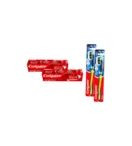 Colgate Optic White Parıldayan Beyazlık 50 ml x 2 - Colgate Super Flexi Diş Fıçası Orta 2 Adet