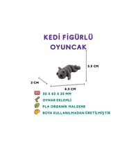 Kedi Figür - 3D Sevimli Evcil Hayvan Oyuncak