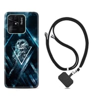 Xiaomi Redmi Note 7 8 9 Pro 10 2022 10 Pro 10S Kılıf Boyun Askılı Silikon Old Owl 1649