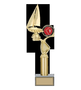 ODAK KUPA - Figürlü Kupalar - Yelken Figürlü Kupalar FG-015 B - 40 cm