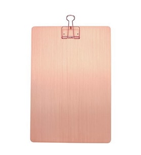 Kayigo Tiny Alüminyum A4 Clipboard Rose Rose