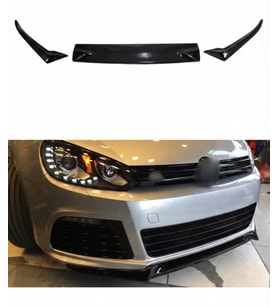 Volkswagen Golf 6 3 Parça Ön Lip (Plastik) (Standart)