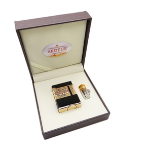 Ardeur® Heritage Siyah Altın Desen Oymalı İsme Özel Çakmak Hediyelik Çakmak