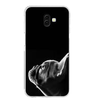 PrintiFy Samsung Galaxy J6+ Plus ile Uyumlu Köpek 1 Kamera Korumalı Şeffaf Kılıf