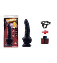 OdinsShop 18 cm Belden Bağlamalı Gerçekçi Siyahi Dildo Penis