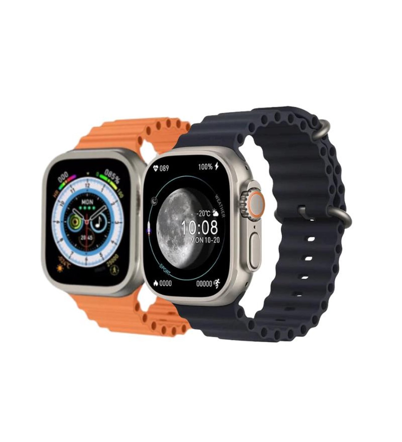 HW68 Ultra Smart Watch Yeni Model NFC Siri Akıllı Saat Siyah ve