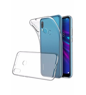 Huawei Y6 2019 Şeffaf Tıpalı Kamera Korumalı Lüx Silikon Kılıf