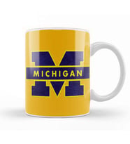 Logo Michigan Kupa Bardak Porselen