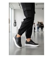 AYK'S Aper 049 G Beyaz-Bordo Unisex Spor Ayakkabı (Siyah - Beyaz)