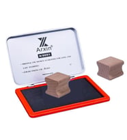 Ahşap Küp Mühür 20x20mm Kavrama Oluklu Blok Kayın Ağacı