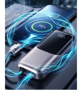 LED Ekranlı Süper Fast Charge Özellikli Mini Powerbank