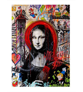 Mona Lisa Pop Art Tasarım Mdf Tablo