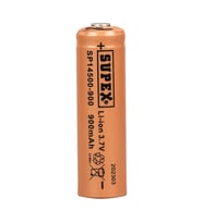Supex Şarj Edilebilir Başlıklı Pil 14500 3.7 Volt 900 Mah Şarjlı Pil