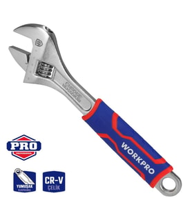 WORKPRO WP272013 300mm Cr-V Profesyonel Kurbağacık Anahtar
