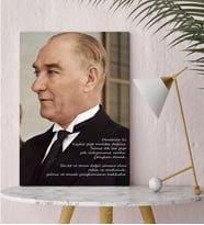 BK Gift Atatürk Temalı Kanvas Tablo-43