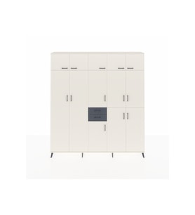 Arges Dolap 10 Raflı 2 Çekmeceli 3 Askılı 220x30x243 Aytaşı-Aytaşı/Antrasit