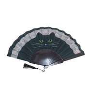 Aşk Getiren KEDİLİ  Yelpaze YEŞİL (Karışık)