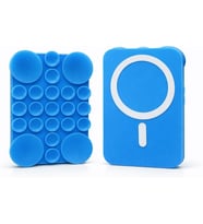 MagSafe ile Uyumlu Vantuzlu Telefon Tutucu – Silikon Octopus Suction Cup Phone Holder, Kılıf Arkasına Yapışan Manyetik Stand, Selfie Video Vlog Çekim için Eller Serbest (Mavi)