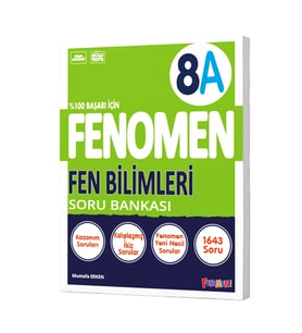 Fenomen Yayıncılık 2024-2025 Müfredat Yeni Nesil 8.Sınıf A Serisi Fen Bilimleri Soru Bankası (Çok Renkli)
