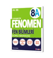 Fenomen Yayıncılık 2024-2025 Müfredat Yeni Nesil 8.Sınıf A Serisi Fen Bilimleri Soru Bankası (Çok Renkli)