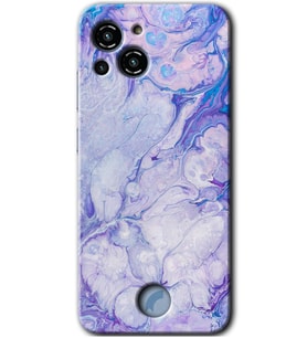 Reeder S23 Pro Max Kılıf HD Desen Baskılı Arka Kapak - Spots Lilac