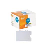 SARFF Yaka Kartı Poşeti Güvenlik 12x11 Cm 100 Lü (1 Paket 100 Adet)