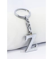Gümüş Renkli Küçük Metal Z Harfi Anahtarlık / Harfli Çanta Süsü