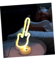 Neon Işık Gece Lambası Ev için Neon Lamba Düğün Parti Dekoru için Duvar Dekoru Gitar Tasarımlı