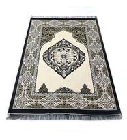 Hediyelik Tafta Seccade Siyah-Gold 68x110 cm - 200 gr