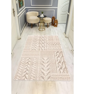 Modern Desenli Dijital Baskı Kaymaz Taban Halı H1121
